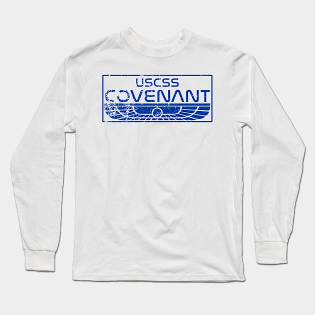 Alien Covenant | USCSS Covenant Insignia Retrograded Long Sleeve T-Shirt by Rivenfalls